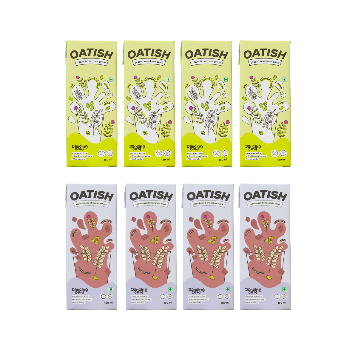 Oatish Chocolate: 180 ml | Plant Based Oat Milk Dancing Cow