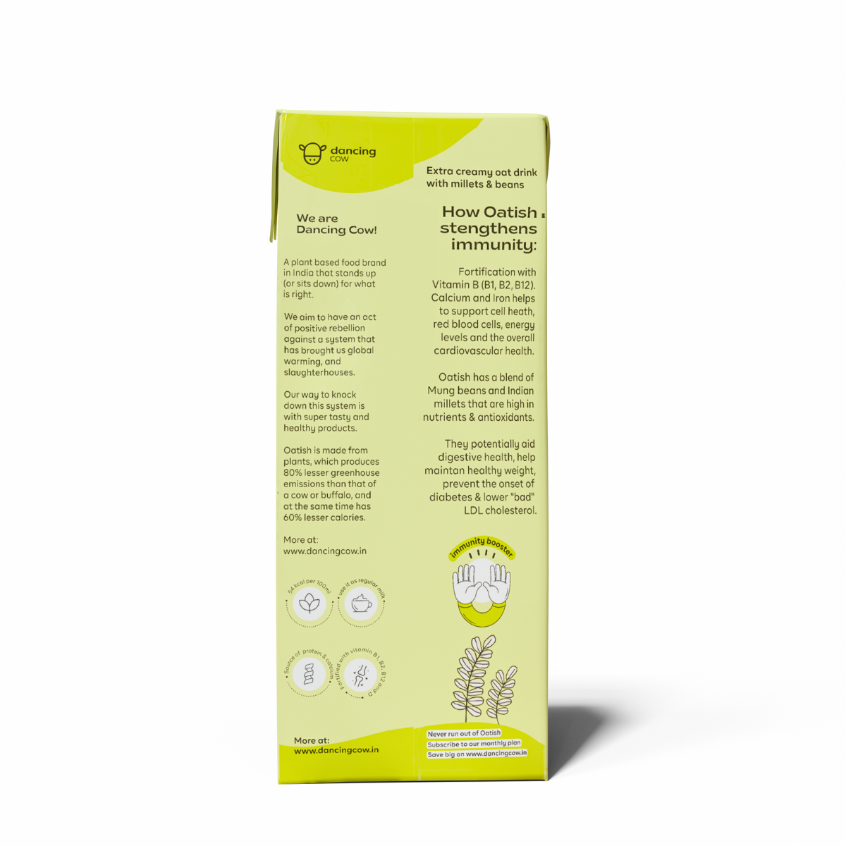 Oatish Extra Creamy: 180 ml | Plant Based Oat Milk