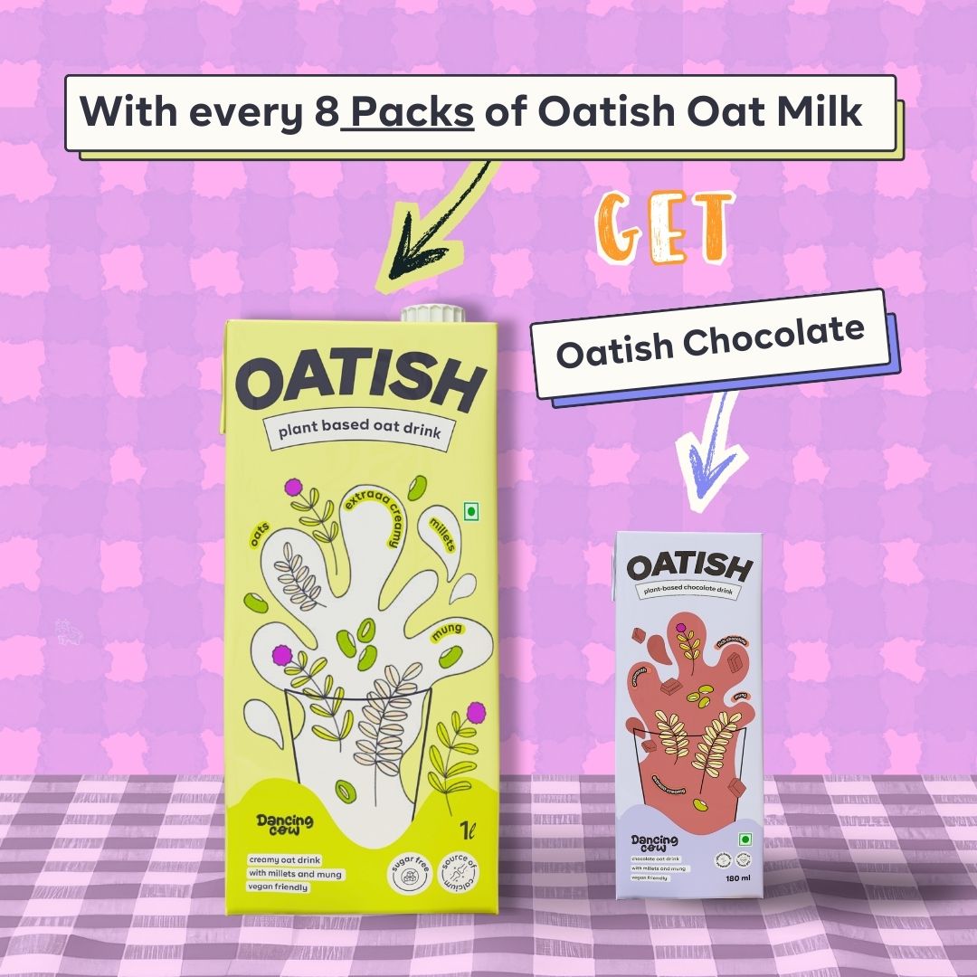 Oatish Extra Creamy- Plant Based Oat Milk- Pack of 8